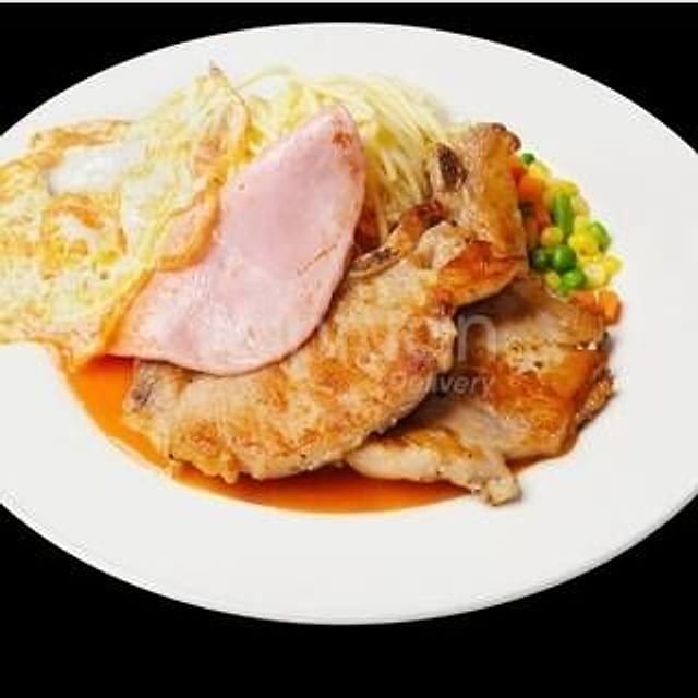 沙丹雞扒飯 Saturn Chicken Steak on Rice